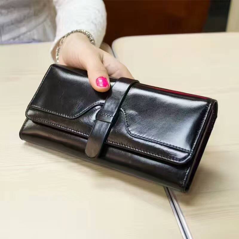 Trifold Distress Leather Wallet LH2344_7 Colors 