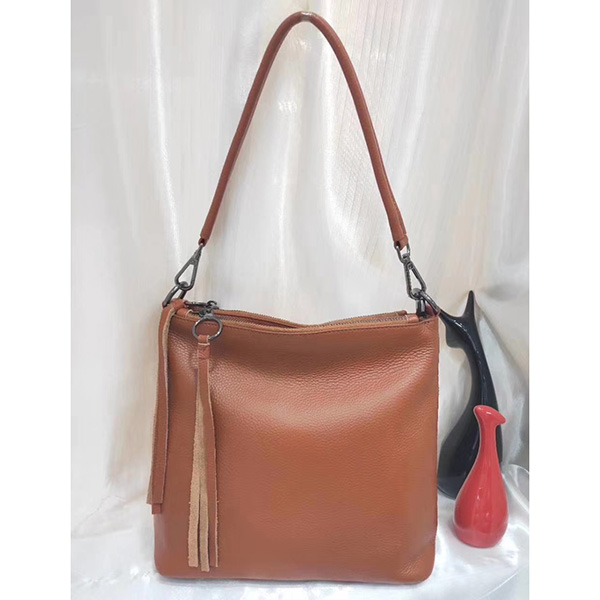 Tassels Real Leather Tote Crossbody Bag LH2907_5 Colors 