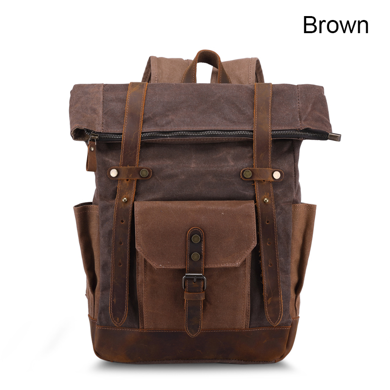 Leisure Canvas Mens Backpack Travelling Bag LH3007_4 Colors 