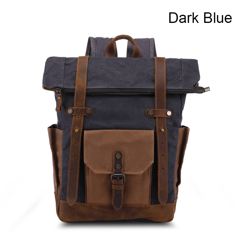 Leisure Canvas Mens Backpack Travelling Bag LH3007_4 Colors 