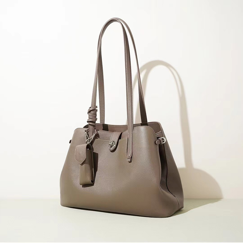 Ladies Leather Handbags Top-Grain Cowhide Tote Bag LH3880_2 Colors