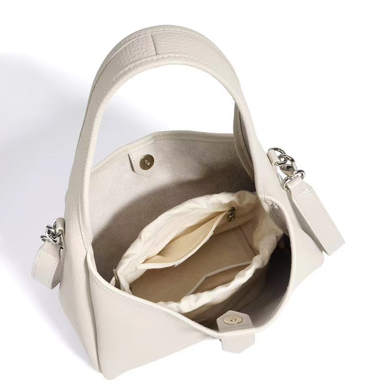 Fashion Leather Handbags Top-Grain Cowhide Hobo Tote LH3879_3 Colors