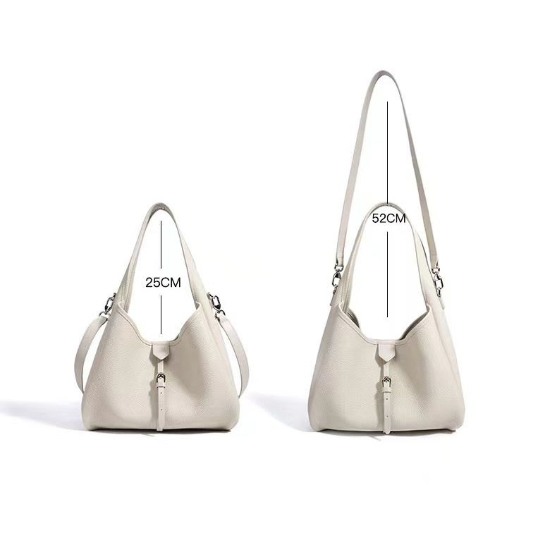 Fashion Leather Handbags Top-Grain Cowhide Hobo Tote LH3879_3 Colors