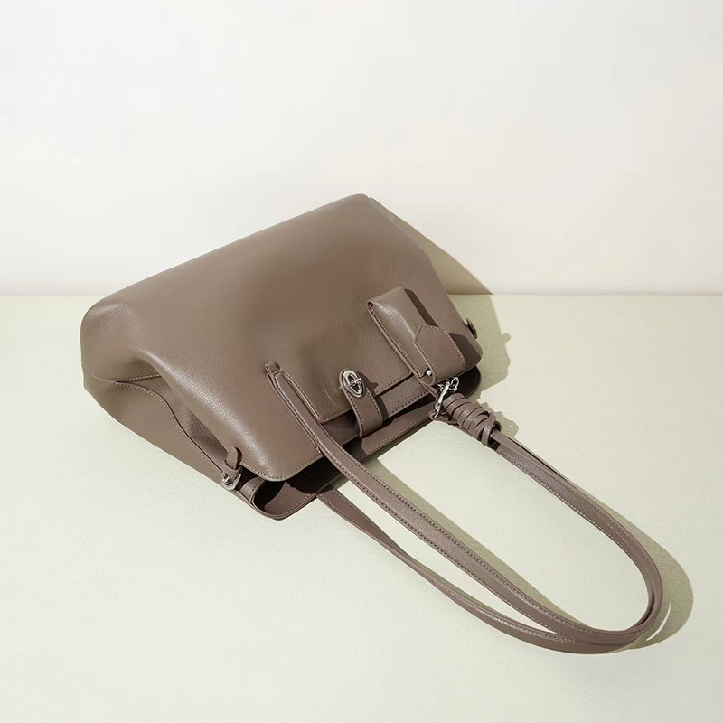 Ladies Leather Handbags Top-Grain Cowhide Tote Bag LH3880_2 Colors