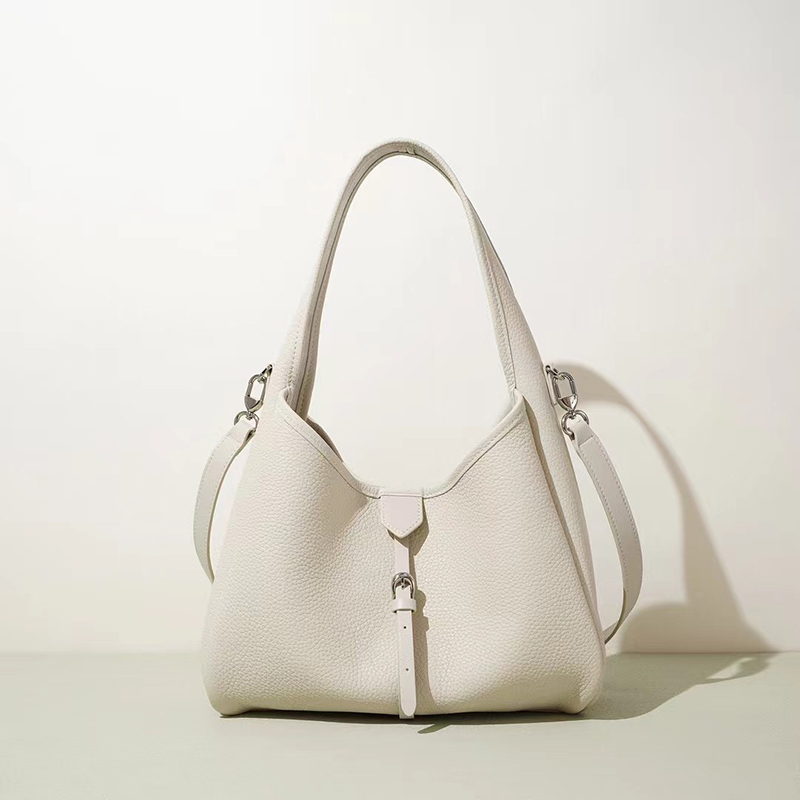 Fashion Leather Handbags Top-Grain Cowhide Hobo Tote LH3879_3 Colors