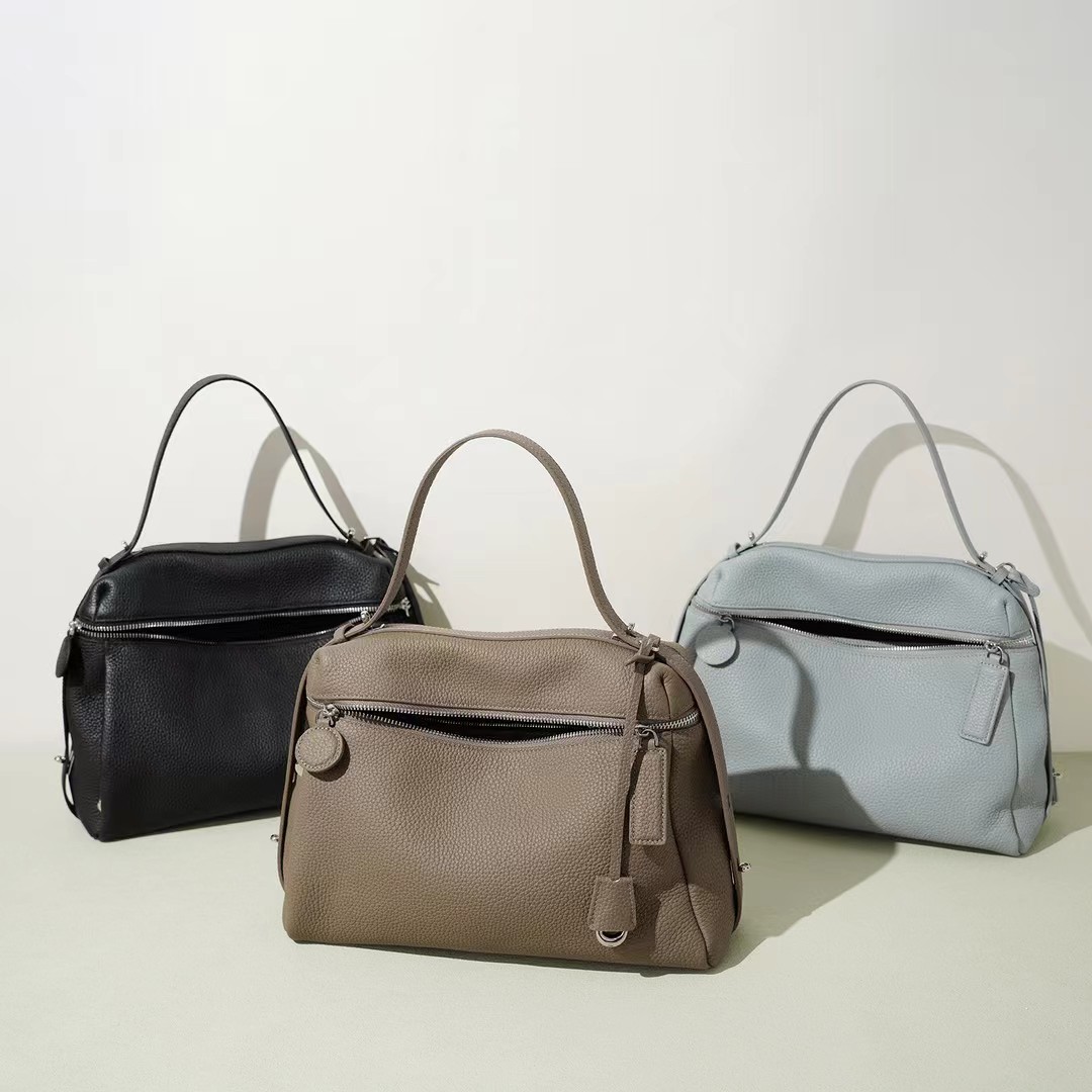 Leather Satchel Bag Women Leather Purse LH3906_3 Colors