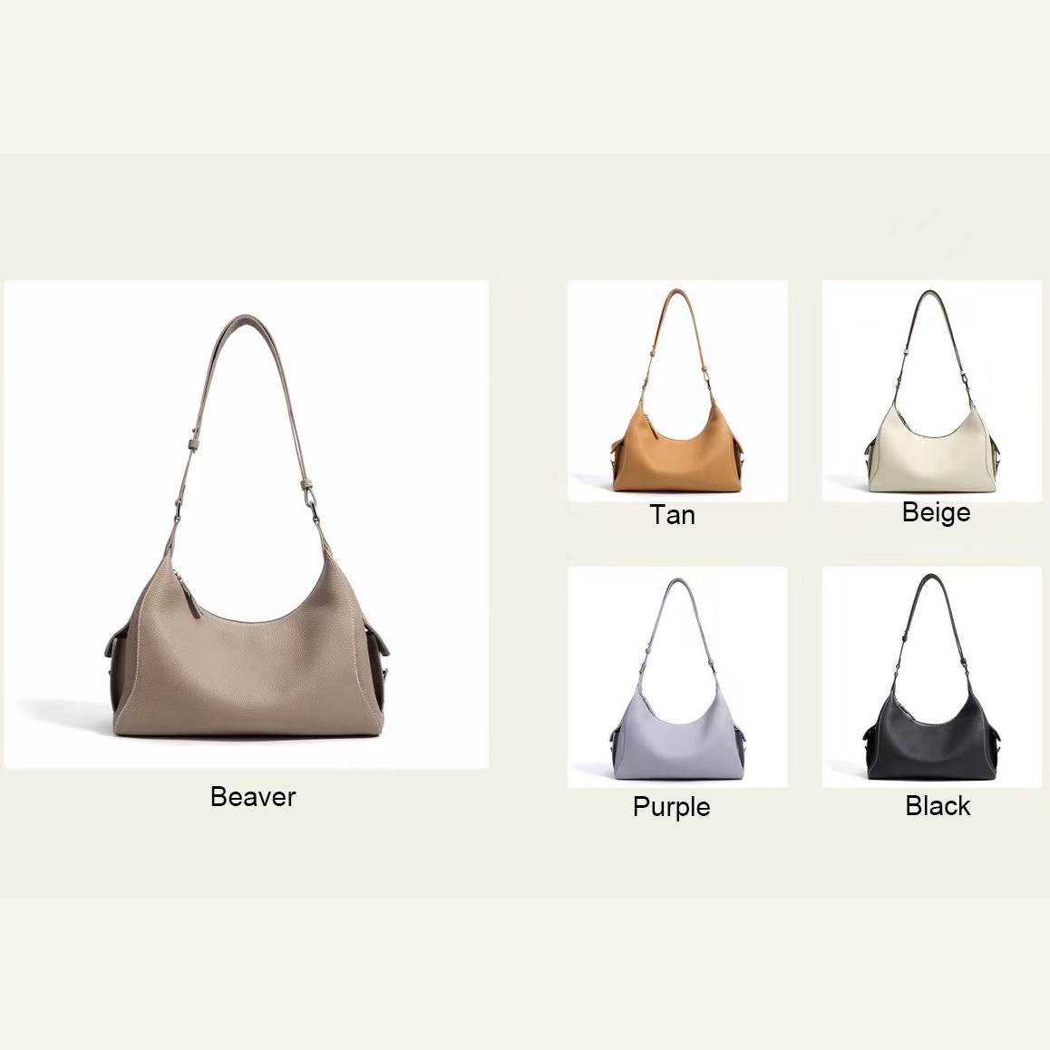 Real Leather Shoulder Bag Women Purse LH3899_5 Colors