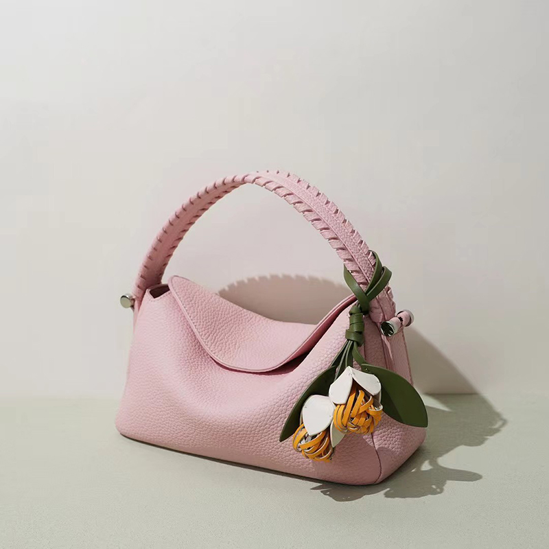 Leather Hobo Bag with Magnetic Snap for Women LH3909_5 Colors