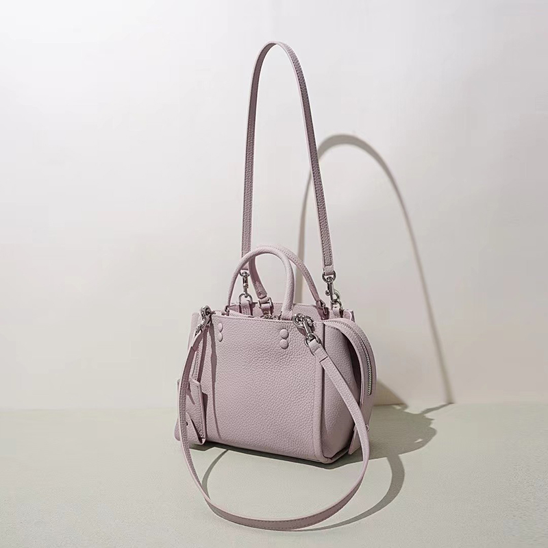 Multi-pocket Leather Tote Handbag LH3913_5 Colors