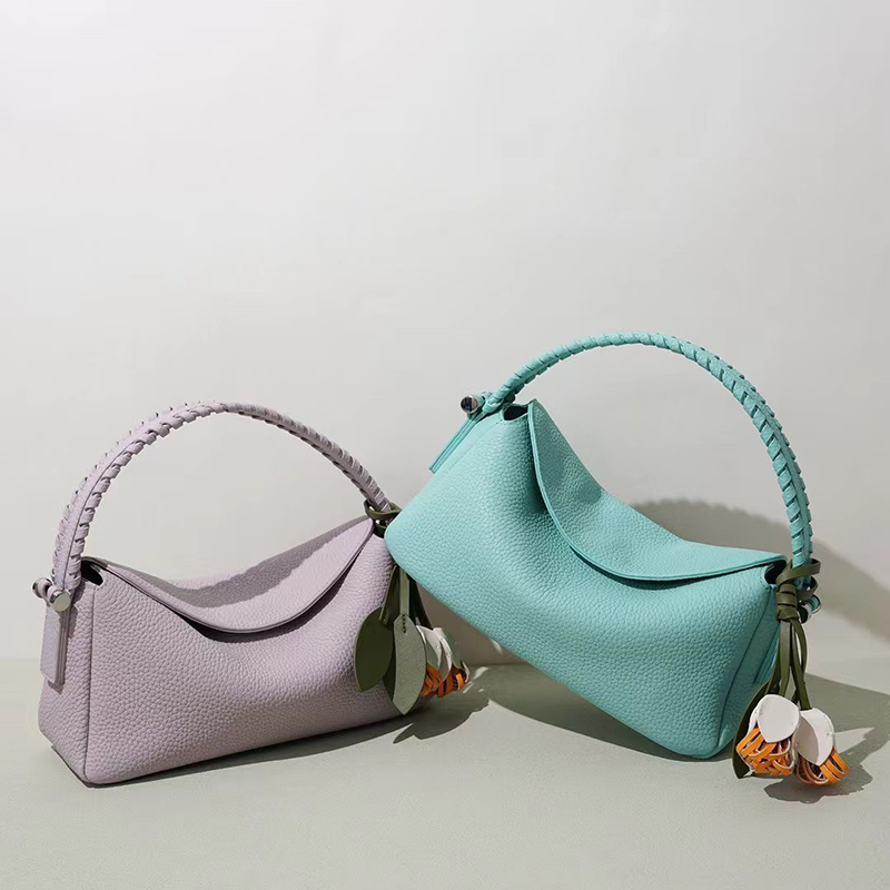Leather Hobo Bag with Magnetic Snap for Women LH3909_5 Colors