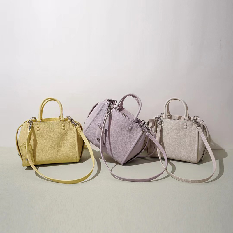 Multi-pocket Leather Tote Handbag LH3913_5 Colors