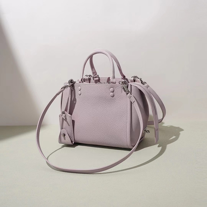 Multi-pocket Leather Tote Handbag LH3913_5 Colors