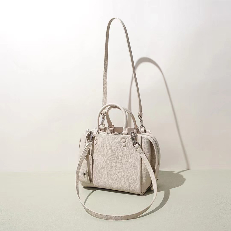 Multi-pocket Leather Tote Handbag LH3913_5 Colors