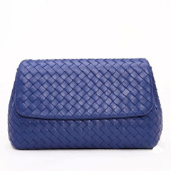 Seal Blue Leather Bag LH842