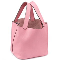 Samson Pink Leather Barrel Bag LH1295S