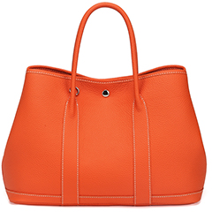 Orange Elegant Real Leather Tote LH2382L