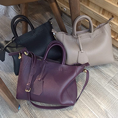 Supple Genuine Leather Tote Handbags LH2691_3 Colors 