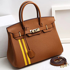 30cm Designer Womens Leather Tote Top Handle Bag LH2737C_2Colors