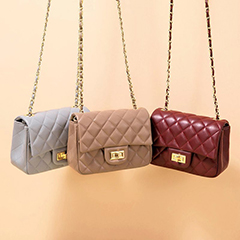 Quilted Genuine Leather Crossbody Bag LH3091S_6 Colors