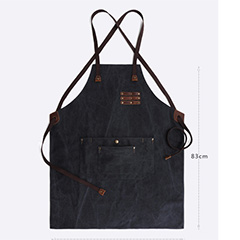 Handmade Canvas- leather Apron Front Pocket LH3258_3 Colors 