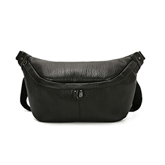 Mens Waist Bag Genuine Leather Crossbody Bag LH3263_2 Colors 