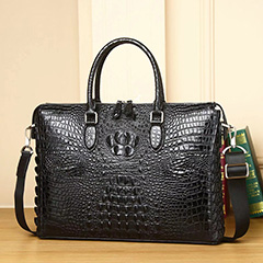 Crocodile Pattern Real Leather Bag Mens Brifcase Bag LH3426_2 Colors 