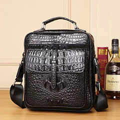 Crocodile Pattern Real Leather Tote Crossbody Mens Bag LH3441