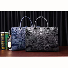 Crocodile Pattern Real Leather Tote Bag LH3437_2 Colors 