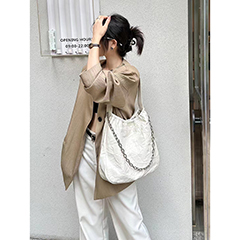 Wrinkle Leather Shoulder Bag Women Large Bags LH3613_4 Colors 