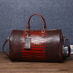 Crocodile Pattern Real Leather Luggage bag Travelling Bag Weekend Bag LH3649