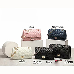 Fashion Quilted Leather Crossbody Bag Women Bags LH3658L_4 Colors 