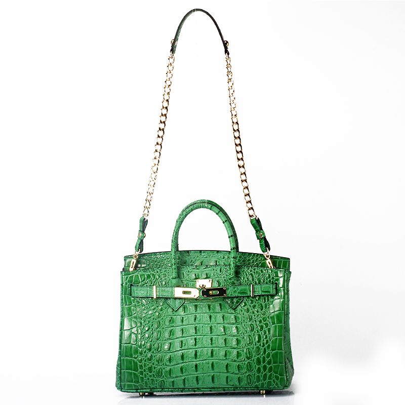 35cm Crocodile Embossed Leather Tote LH1633L_10 Colors 