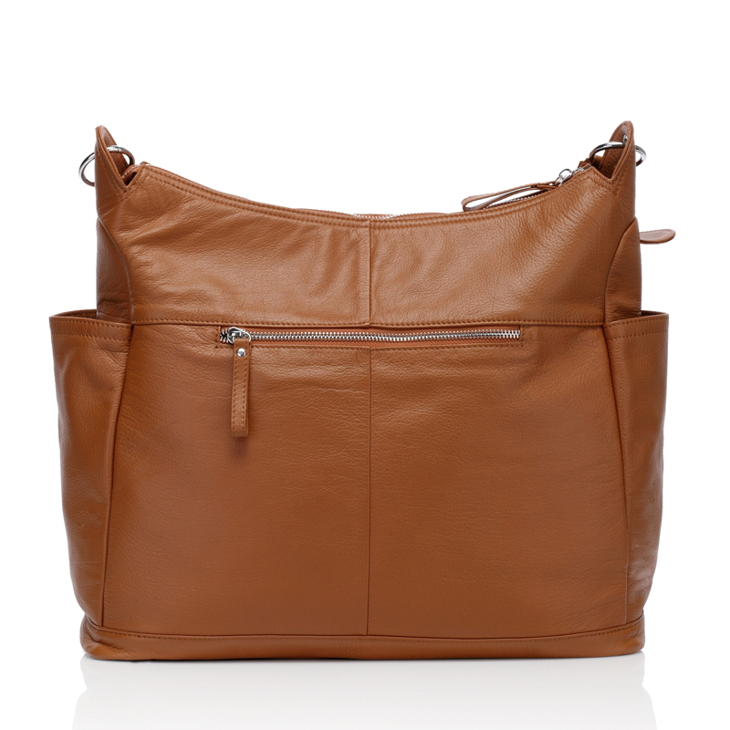 Brown Soft Italian Leather Diaper business Bag Mummy Bag LH2169