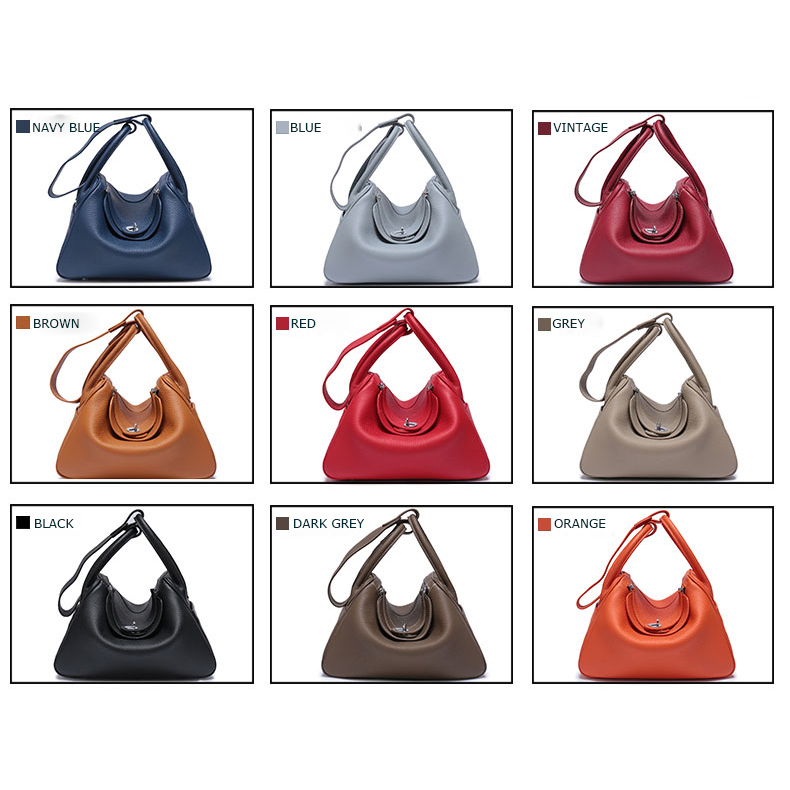 26cm Fashion Real Leather Crossbody Bag LH2566S_9 Colors