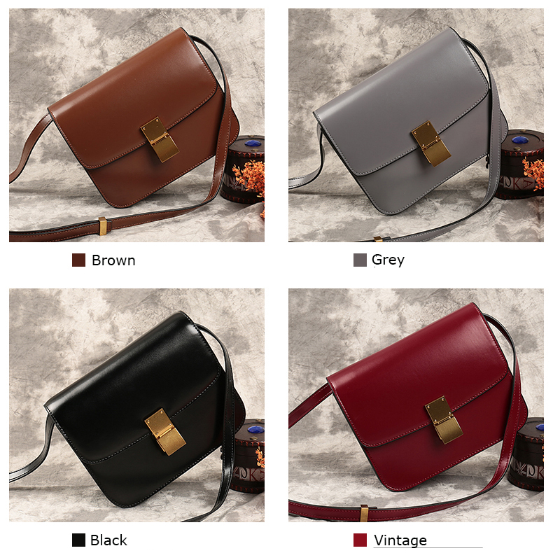 Stylish Womens Leather Crossbody Bag LH2572L_4 Colors 