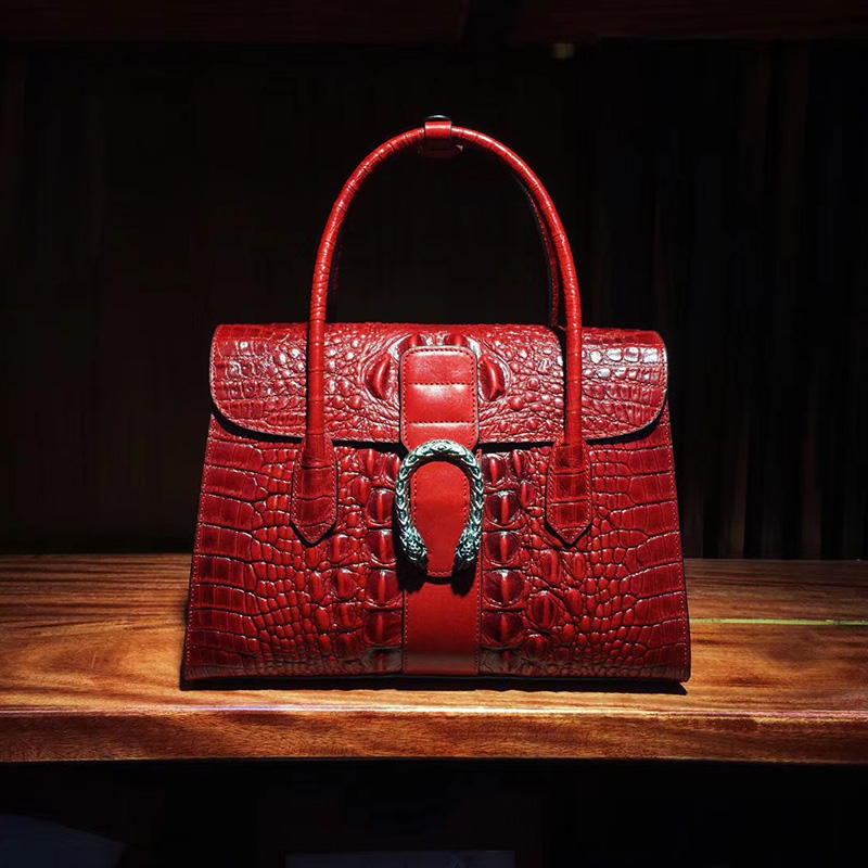 Gorgeous Crocodile Embossed Leather Tote Bag LH2682_5 Colors