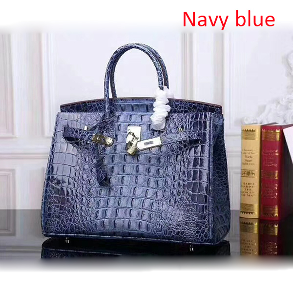 30cm Crocodile Embossed Leather Tote LH1633M_10 Colors 