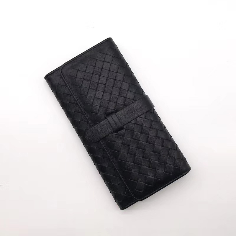 Trifold Woven Sheepskin Real Leather Wallet LH2775_5 Colors 