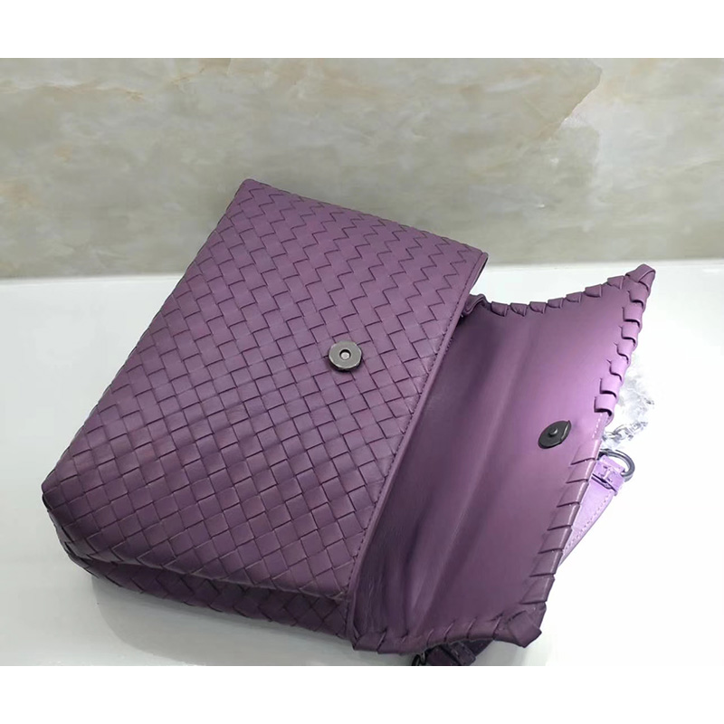 Woven Sheepskin leather Crossbody Bag LH2816_4 Colors  