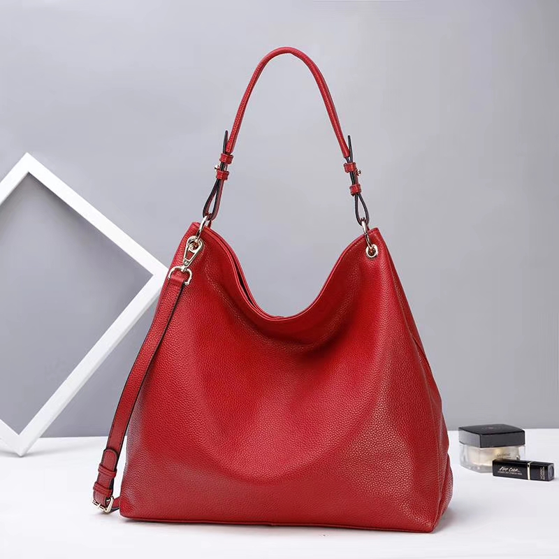 Large Soft Genuine Leather Hobo Bag for Women LH2909_5 Colors 