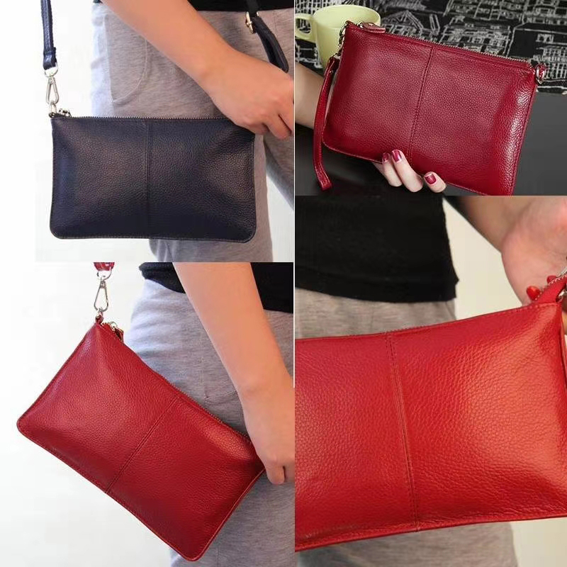 Fashion Genuine Leather Coin Purse Clutches LH2099L_6 Colors 