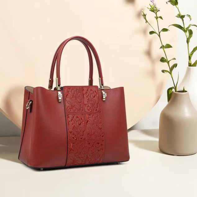 Luxury Womens Real Leather Tote Bag LH3108_2 Colors