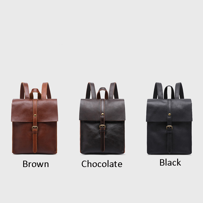Real Leather Backpack Leather Bag for Men LH3139_3 Colors 