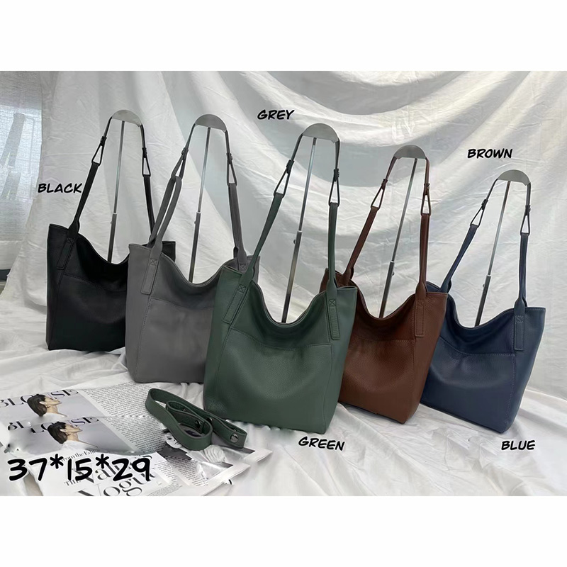 Large Genuine Leather Hobo Shoulder Bag LH3342_5 Colors 