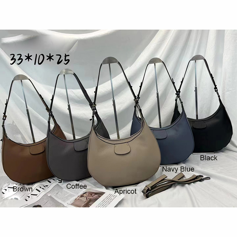 Trendy Soft Real Leather Slouchy Bag LH3338_5 Colors 
