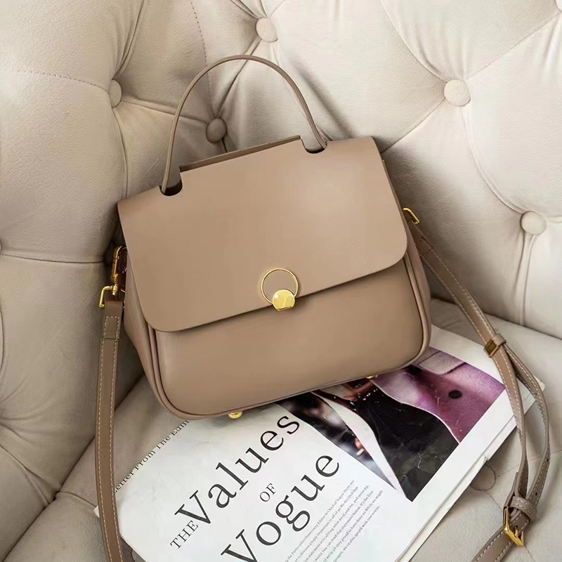 Elegant Genuine Leather Tote Womens Shoulder Bag LH3347_6 Colors 