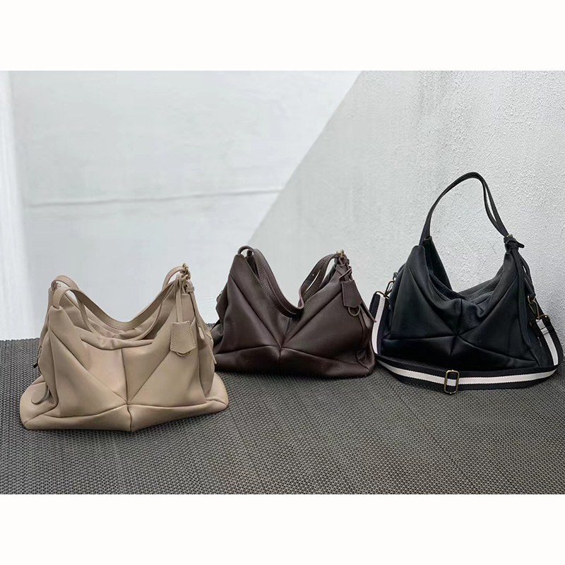 Supple Genuine Leather Shoulder Bag Women Purse LH3390_4 Colors