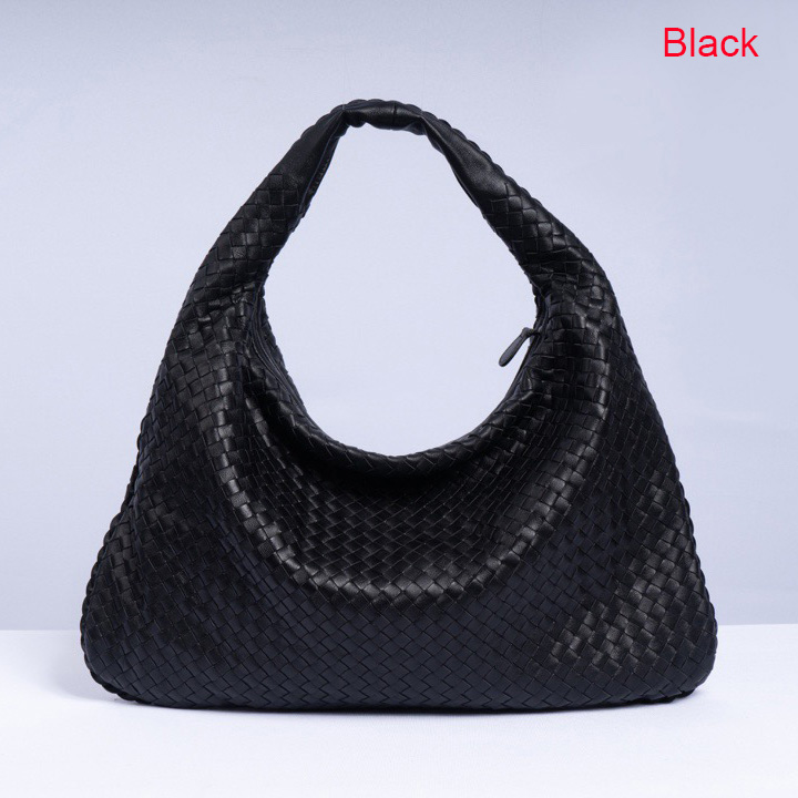 Woven Sheepskin Leather Hobo Slouchy Bag LH2825L_6 Colors 