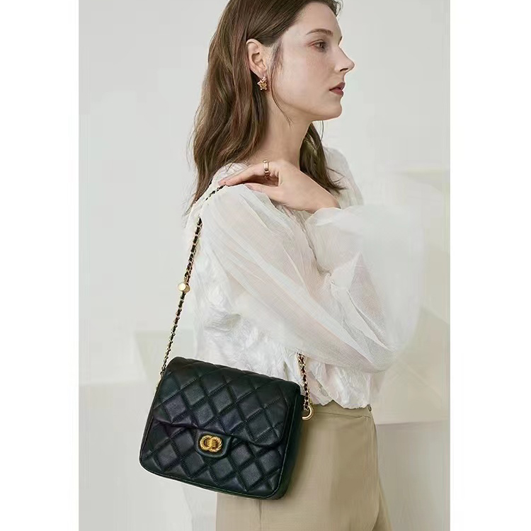 Quilted Leather Satchel Bag Ladies Fashion Purse LH3410_3 Colors