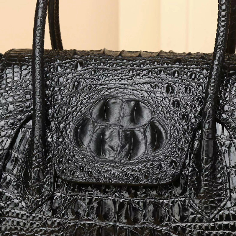 Crocodile Pattern Real Leather Tote Bag Women Handbag LH3429_3 Colors
